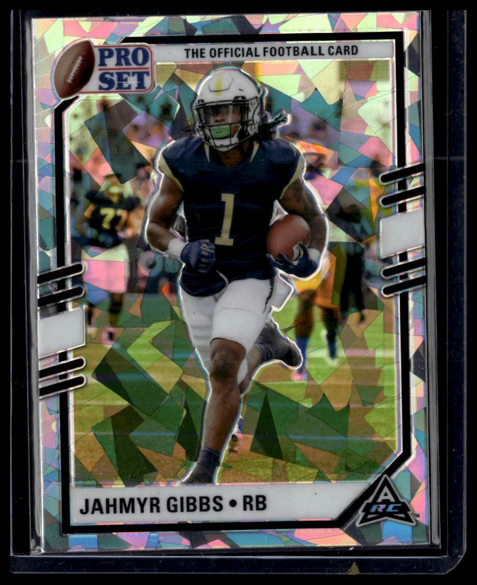 2022 Pro Set Draft #PSB-JG1 Jahmyr Gibbs Base Crystal Black