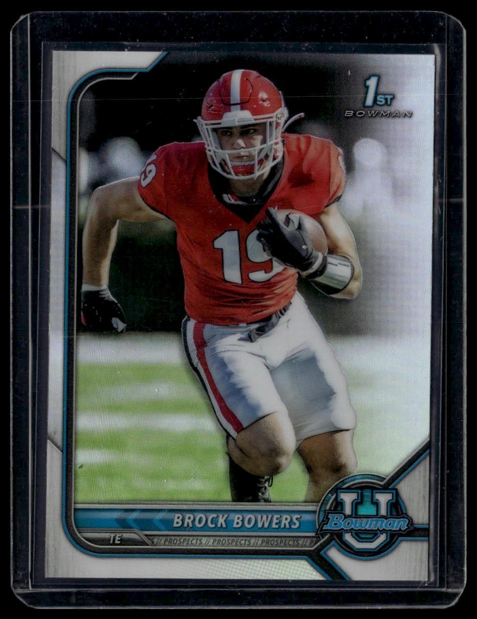 2021-22 Bowman University #83 Brock Bowers Chrome Refractors