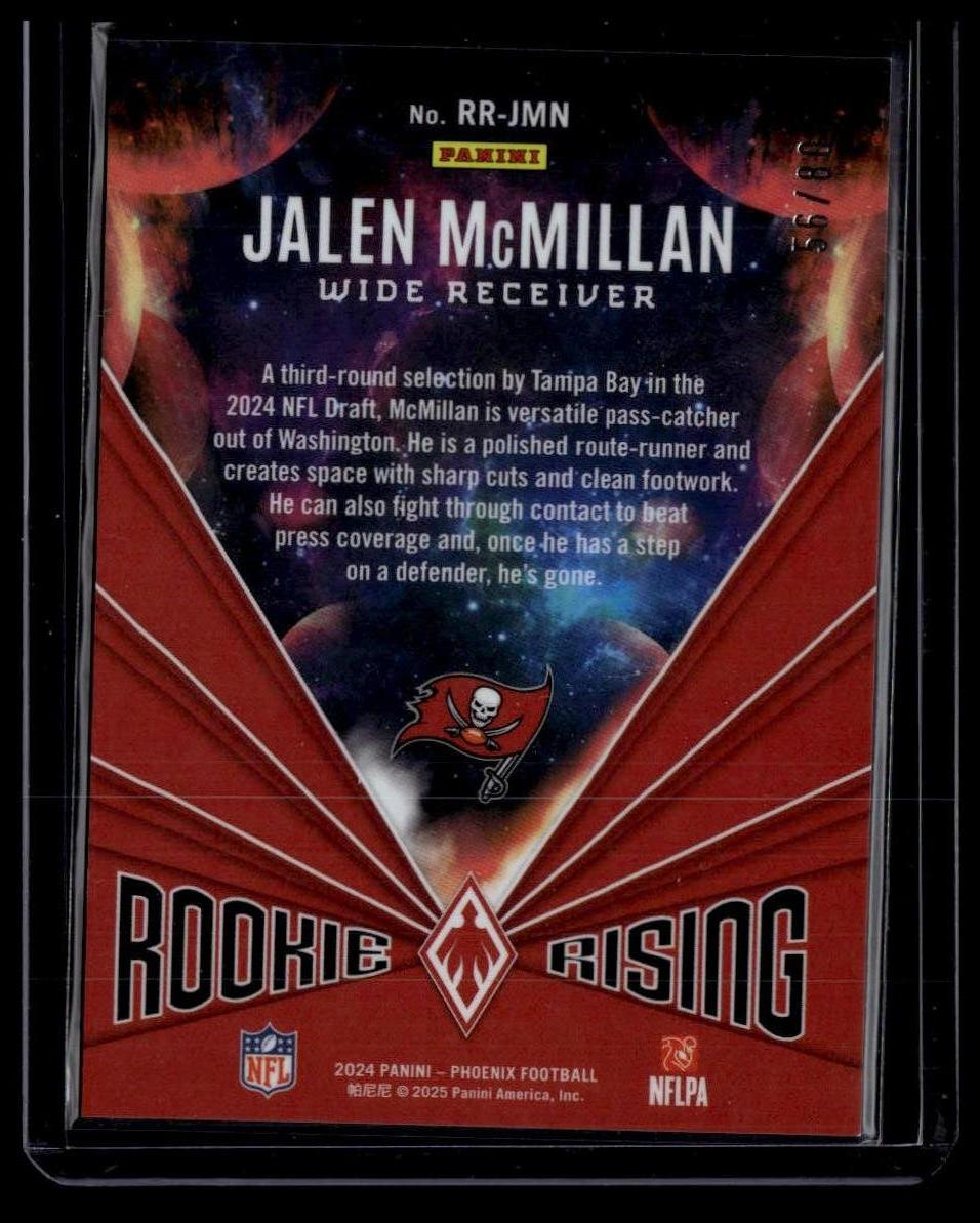 2024 Panini Phoenix #RR-JMN Jalen McMillan Rookie Rising Pink #/80