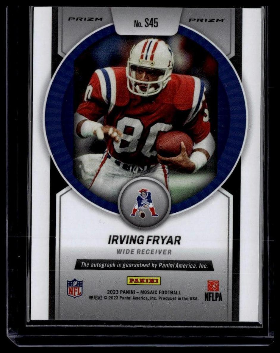 2023 Panini Mosaic #S45 Irving Fryar Scripts
