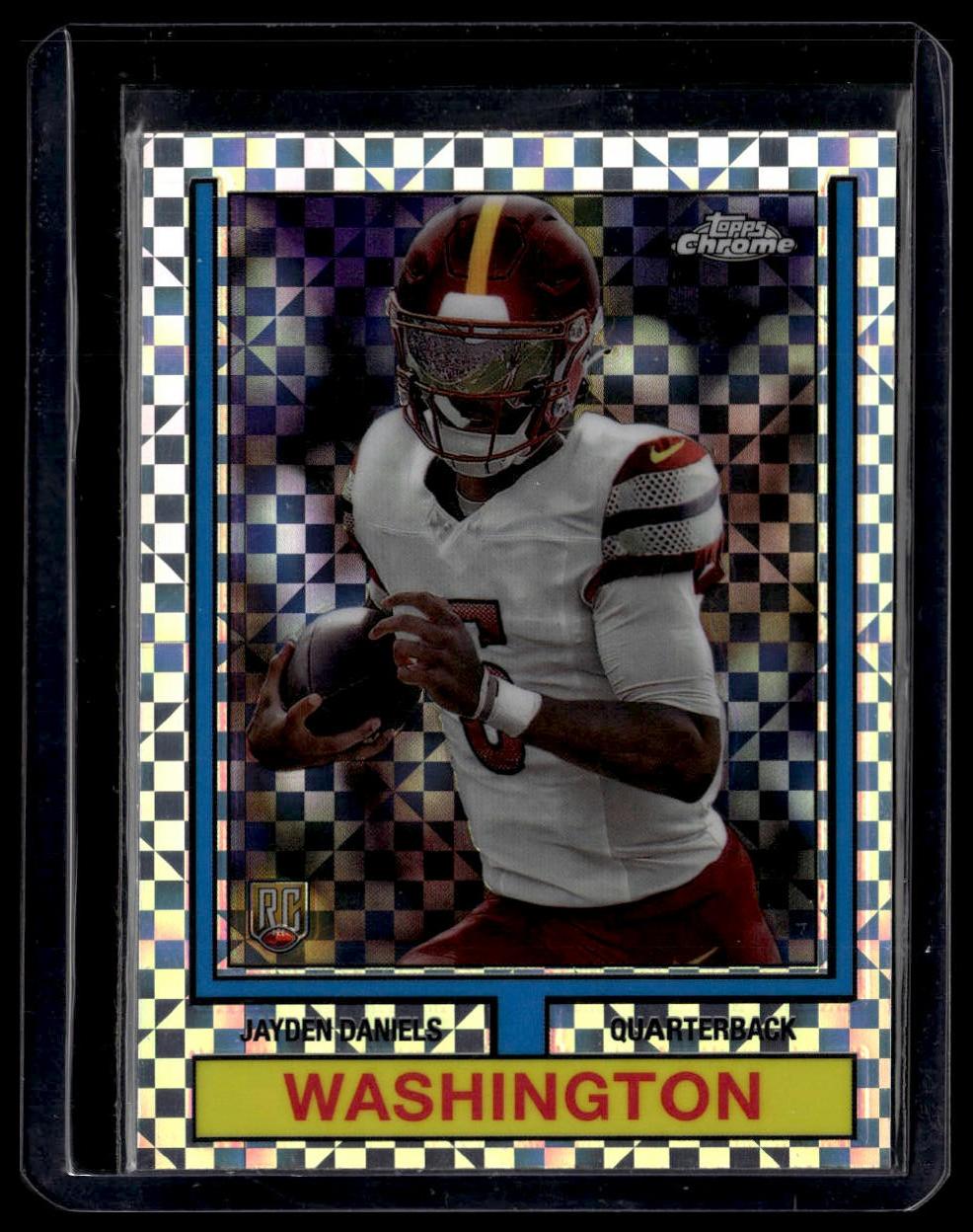2024 Topps Chrome Jayden Daniels 1974 Topps Football X-Fractor