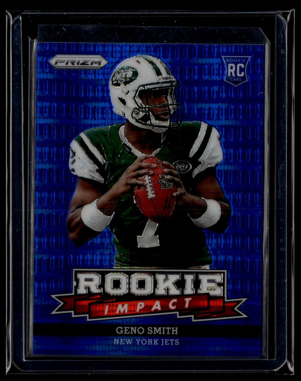 2013 Panini Prizm #3 Geno Smith Rookie Impact Prizms Blue Pulsar