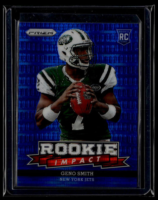 2013 Panini Prizm #3 Geno Smith Rookie Impact Prizms Blue Pulsar