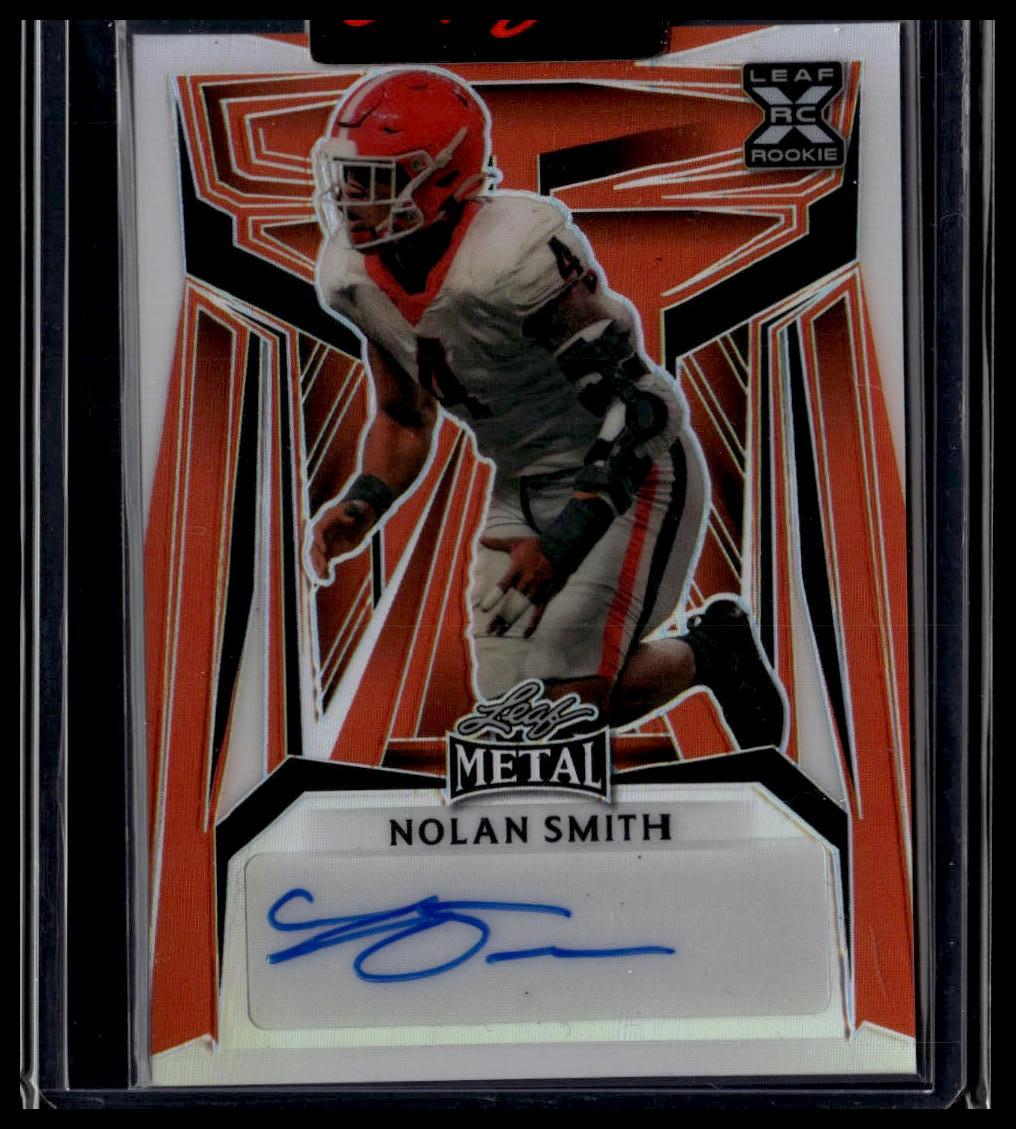 2019 Leaf Metal Autograph AAB Etch Red #BA-NS1 Nolan Smith #/3