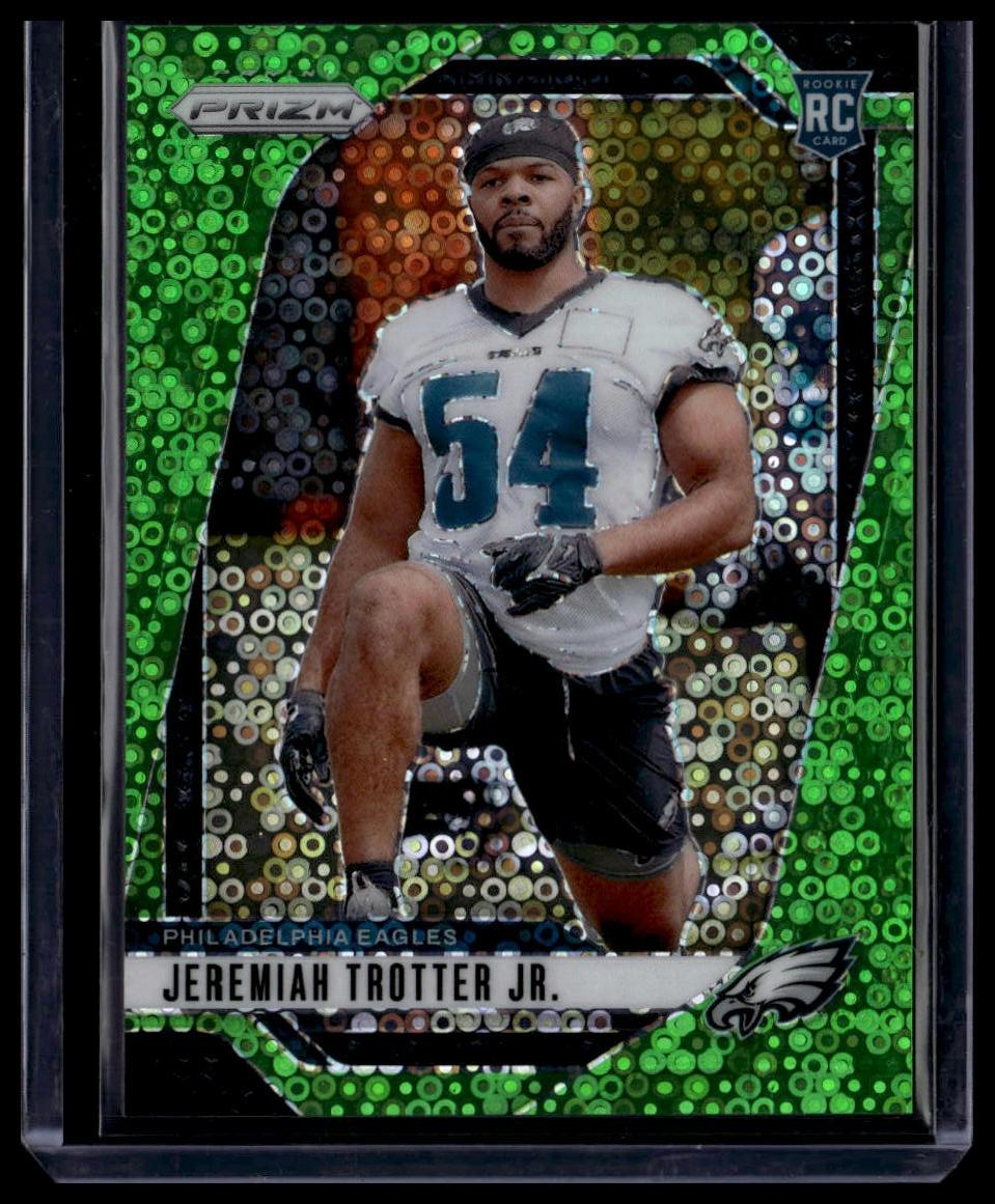 2024 Panini Prizm #349 Jeremiah Trotter Jr. No Huddle Neon Green #/10
