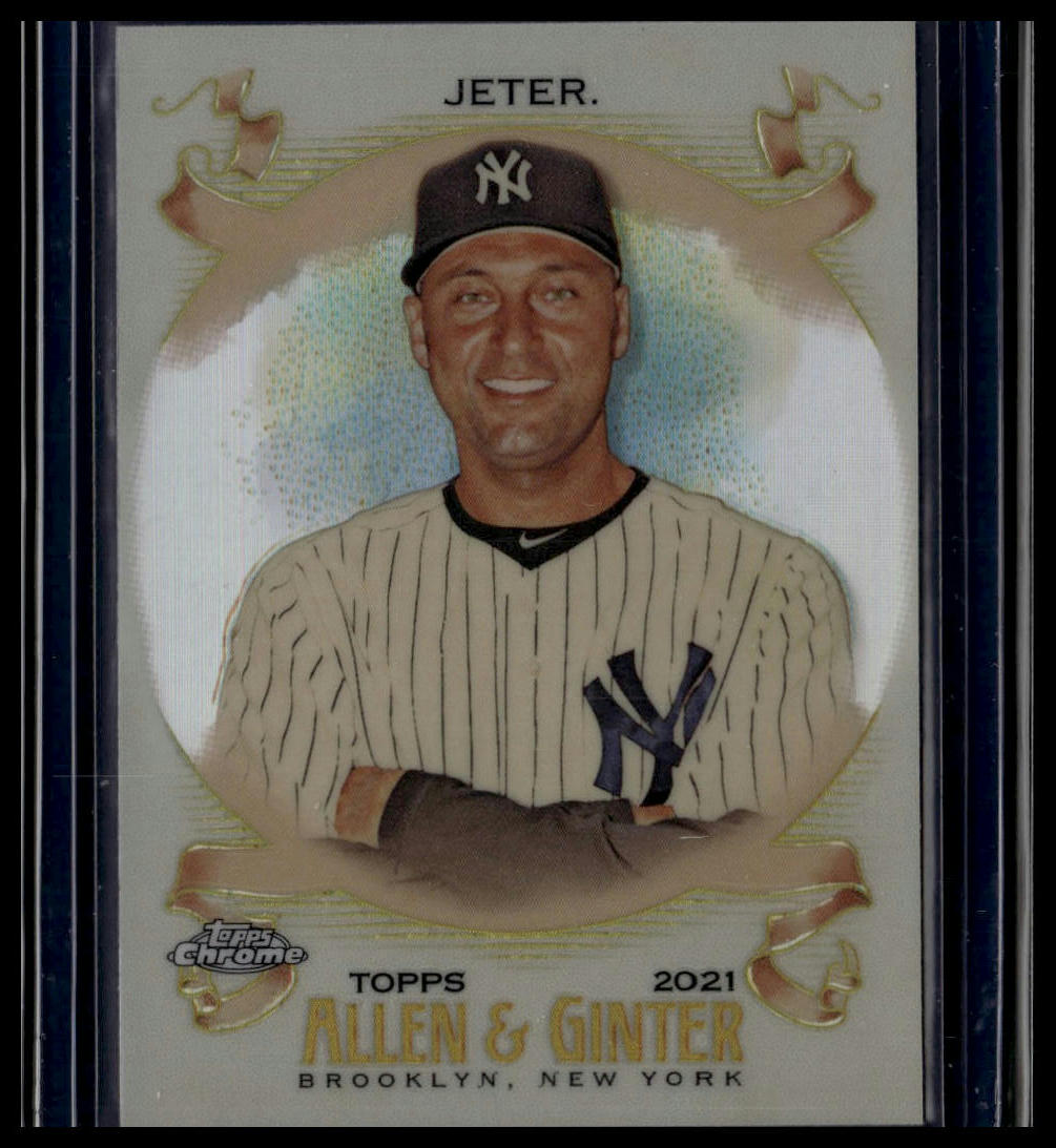 2021 Topps Allen & Ginter #133 Derek Jeter Silver Portrait