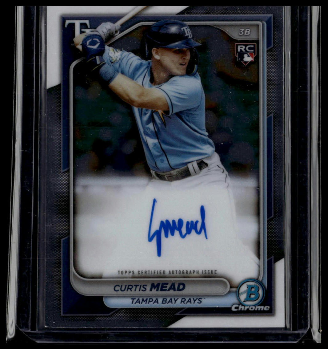 2024 Bowman #CRA-CME Curtis Mead Chrome Rookies Autographs