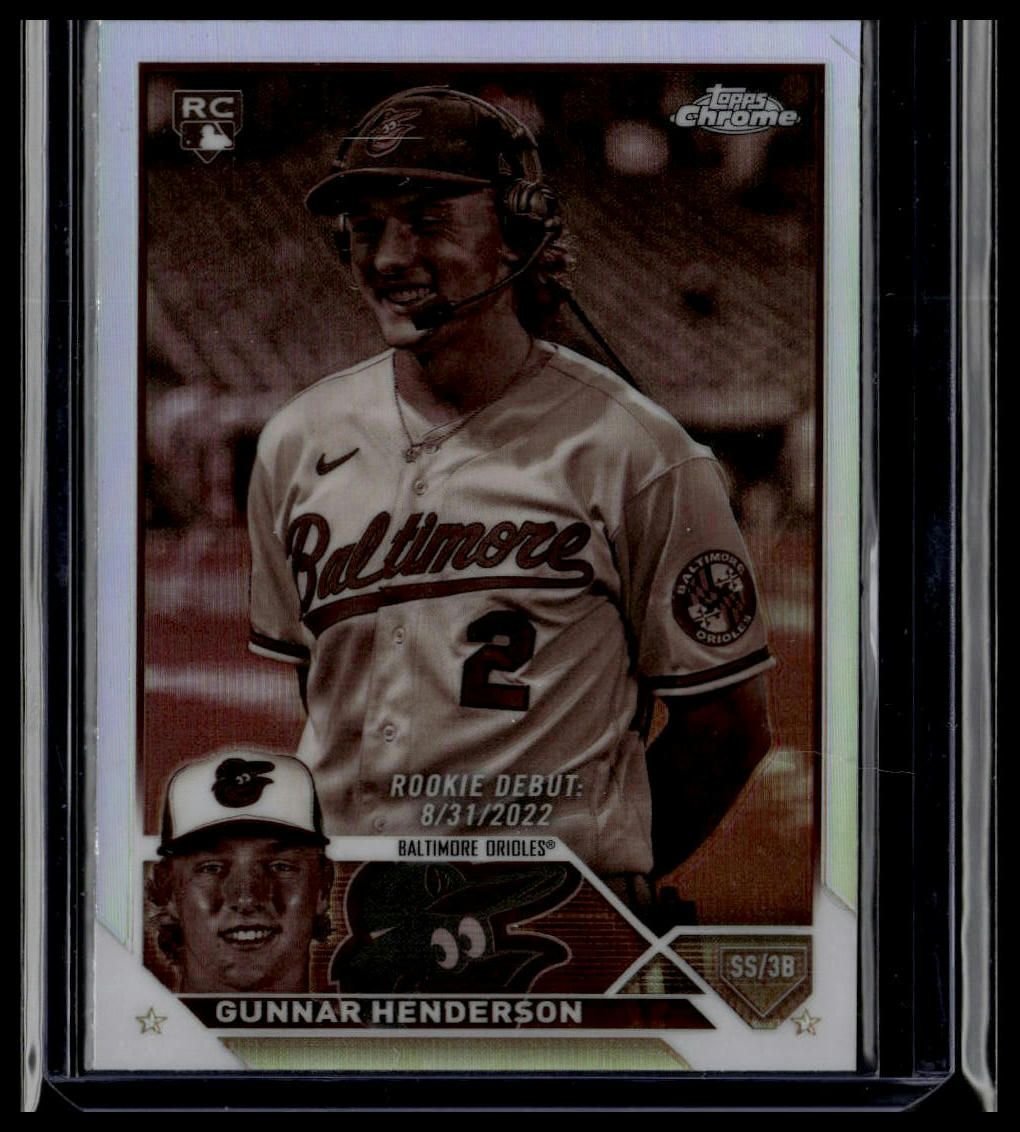 2023 Topps Chrome Update #USC208 Gunnar Henderson Sepia