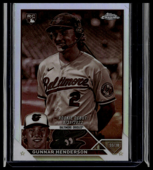 2023 Topps Chrome Update #USC208 Gunnar Henderson Sepia
