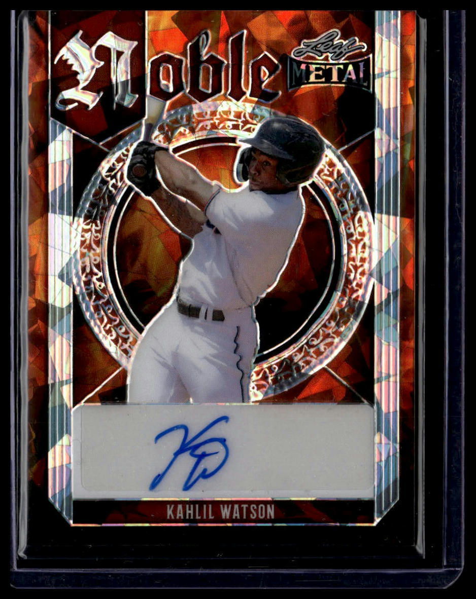 2023 Leaf Metal #N-KW1 Kahlil Watson Noble Autographs Ice