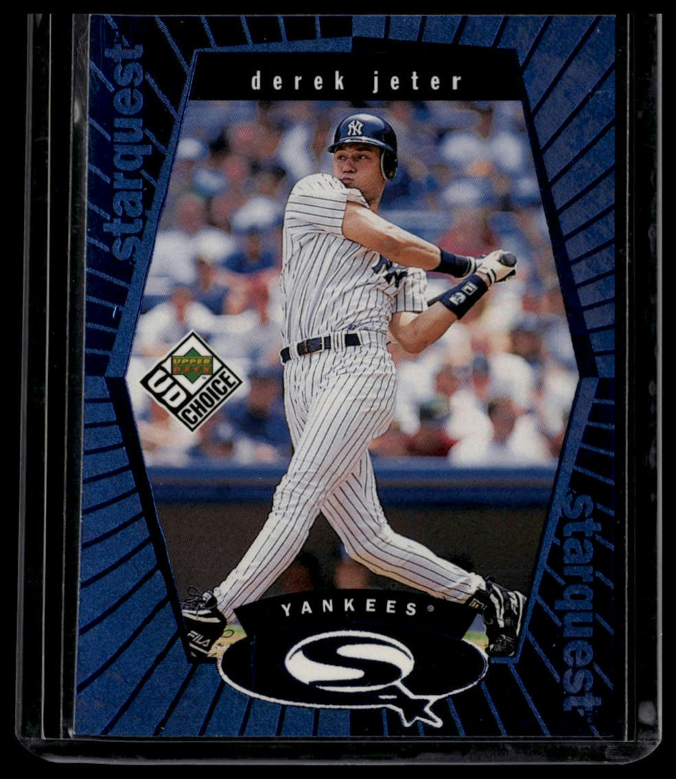 1999 UD Choice #SQ4 Derek Jeter StarQuest Blue