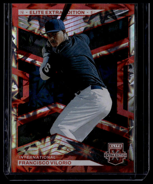 2023 Panini Elite Extra Edition #150 Francisco Vilorio Red #/5