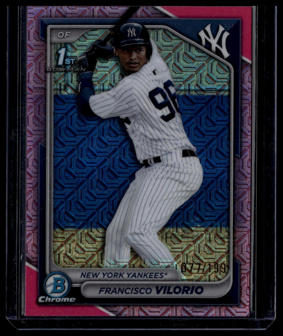 2024 Bowman Chrome #BCP-169 Francisco Vilorio Pink Mojo Refractors /199