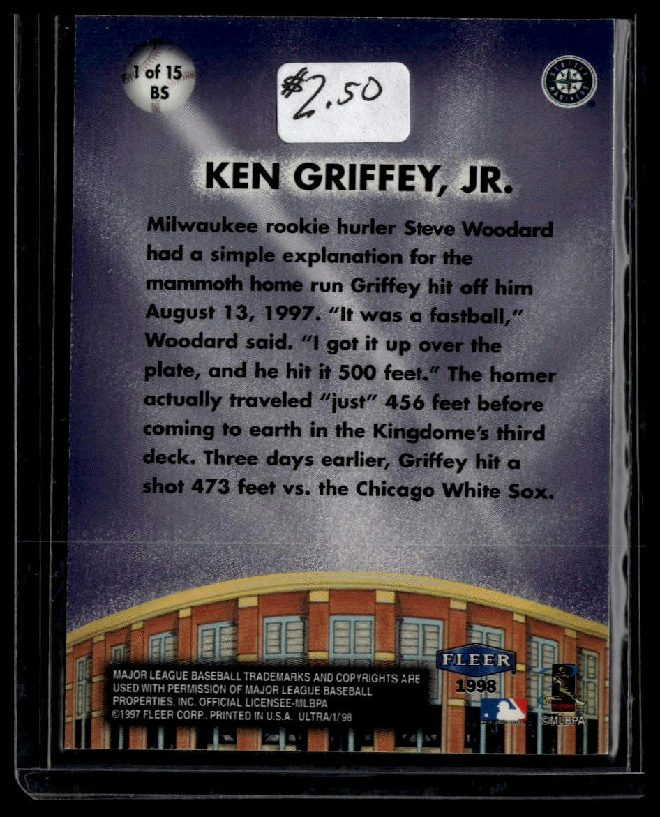 1998 Ultra #1 BS Ken Griffey, Jr. Big Shots