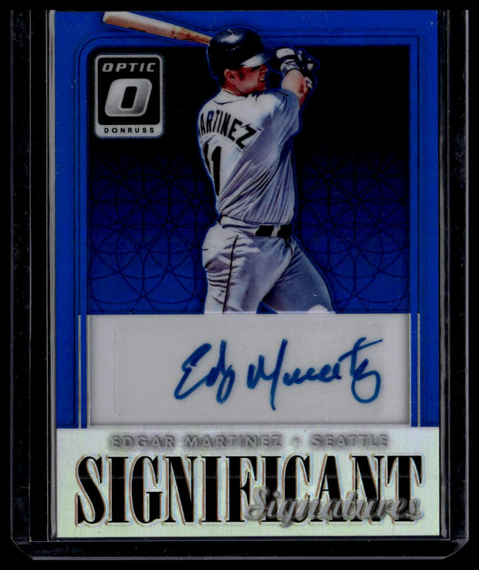 2016 Donruss Optic #SSEM Edgar Martinez Significant Signatures Blue #/50