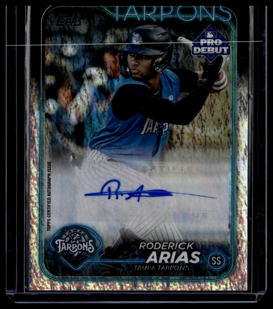 2024 Topps Pro Debut #PD-80 Roderick Arias Autographs Sparkle Foil #/199