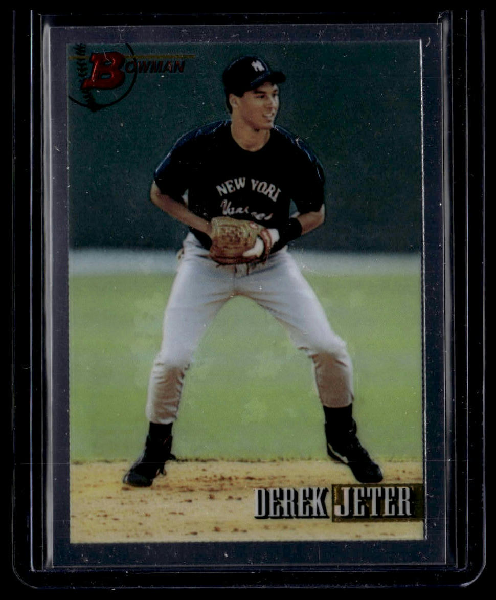 1998 Bowman Chrome #38 Derek Jeter Bowman Rookie Reprints