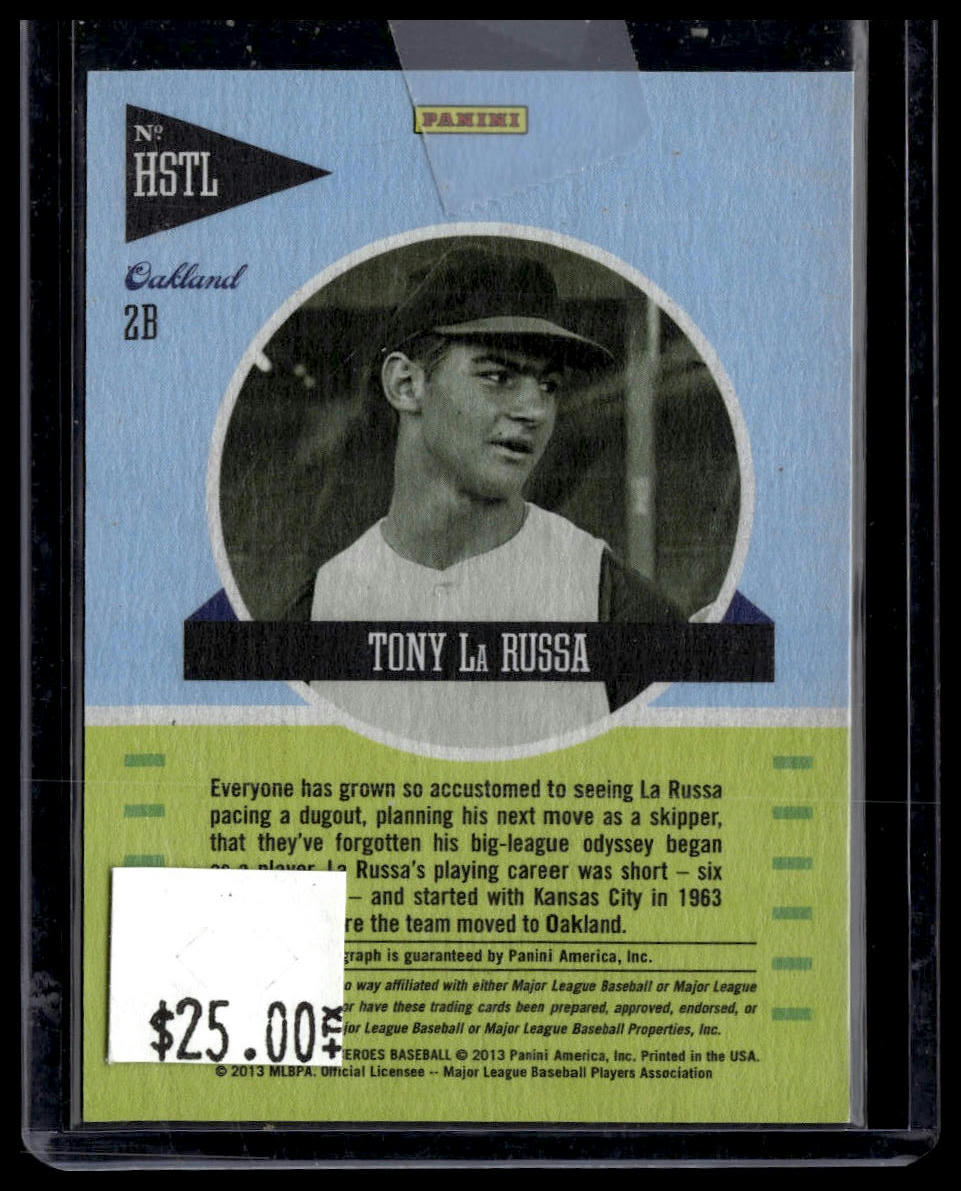 2013 Panini Hometown Heroes #HSTL Tony LaRussa Hometown Signatures