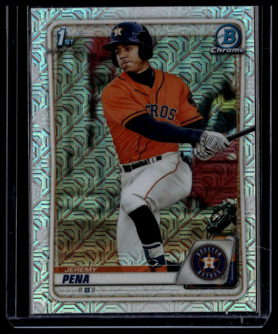 2020 Bowman #BCP-61 Jeremy Pena Chrome Prospects Mojo Refractor