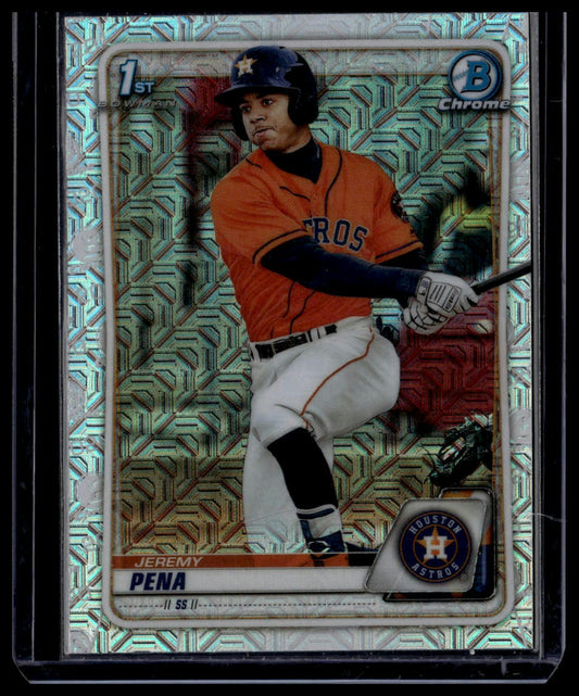 2020 Bowman #BCP-61 Jeremy Pena Chrome Prospects Mojo Refractor