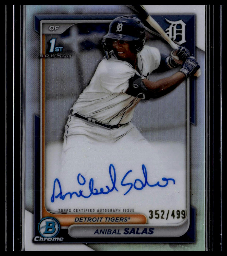 2024 Bowman Chrome #CPA-ASA Anibal Salas Prospects Autographs Refractors #/499