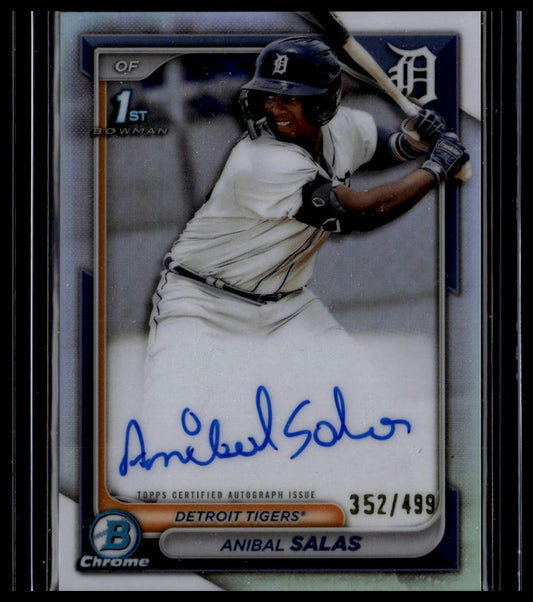 2024 Bowman Chrome #CPA-ASA Anibal Salas Prospects Autographs Refractors #/499