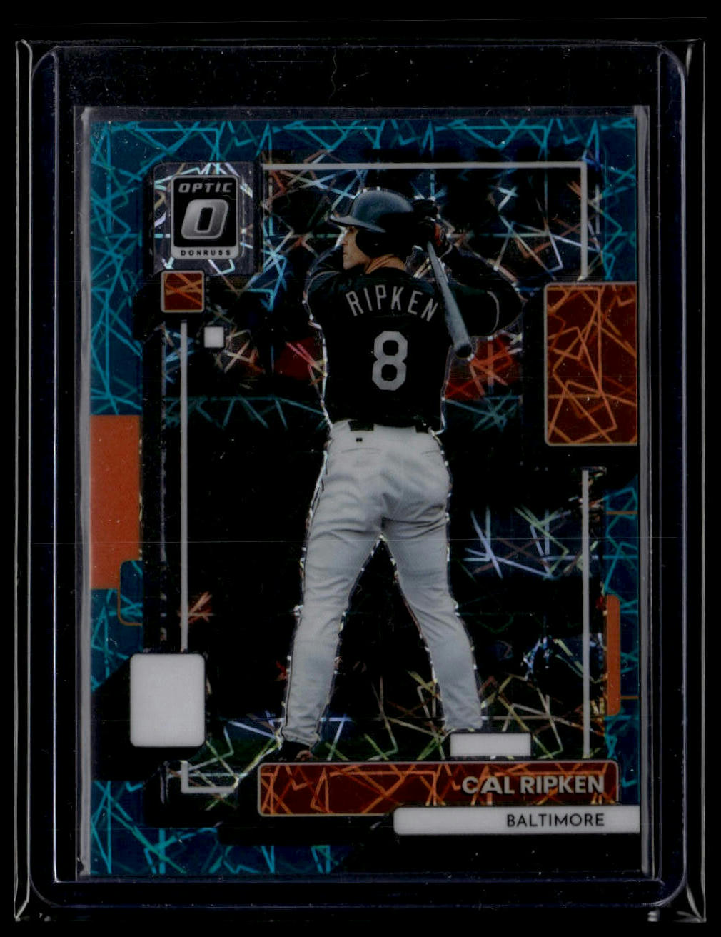 2022 Donruss Optic #105 Cal Ripken Teal Velocity Prizm #/35