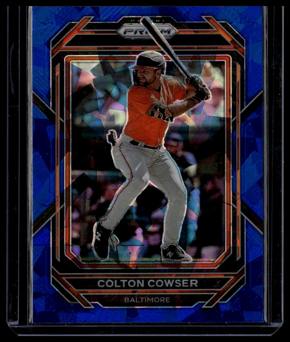 2023 Panini Prizm #161 Colton Cowser Blue Ice Prizms