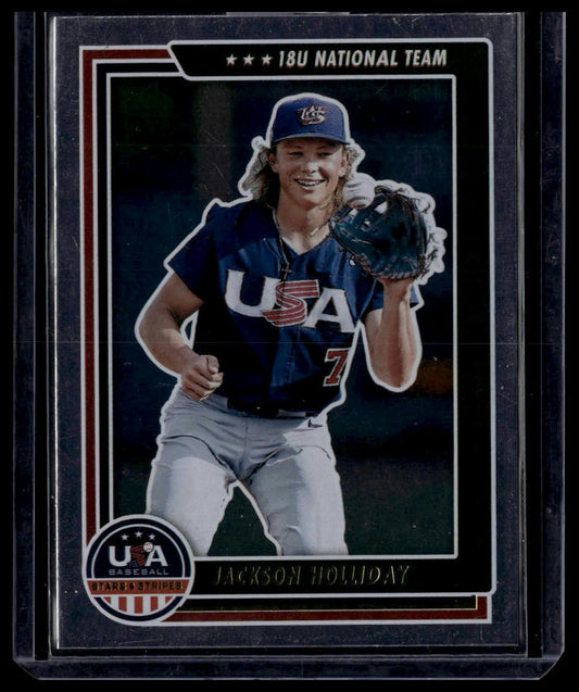 2022 Panini Stars & Stripes USA Baseball #57 Jackson Holliday Longevity