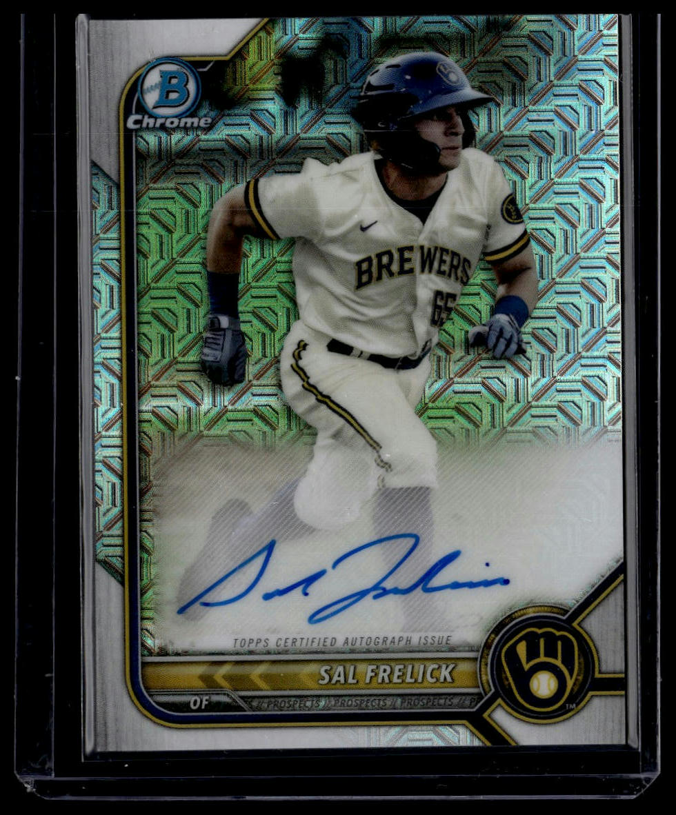 2022 Bowman #BMA-SF Sal Frelick Chrome Prospects Autographs Mojo Refractors