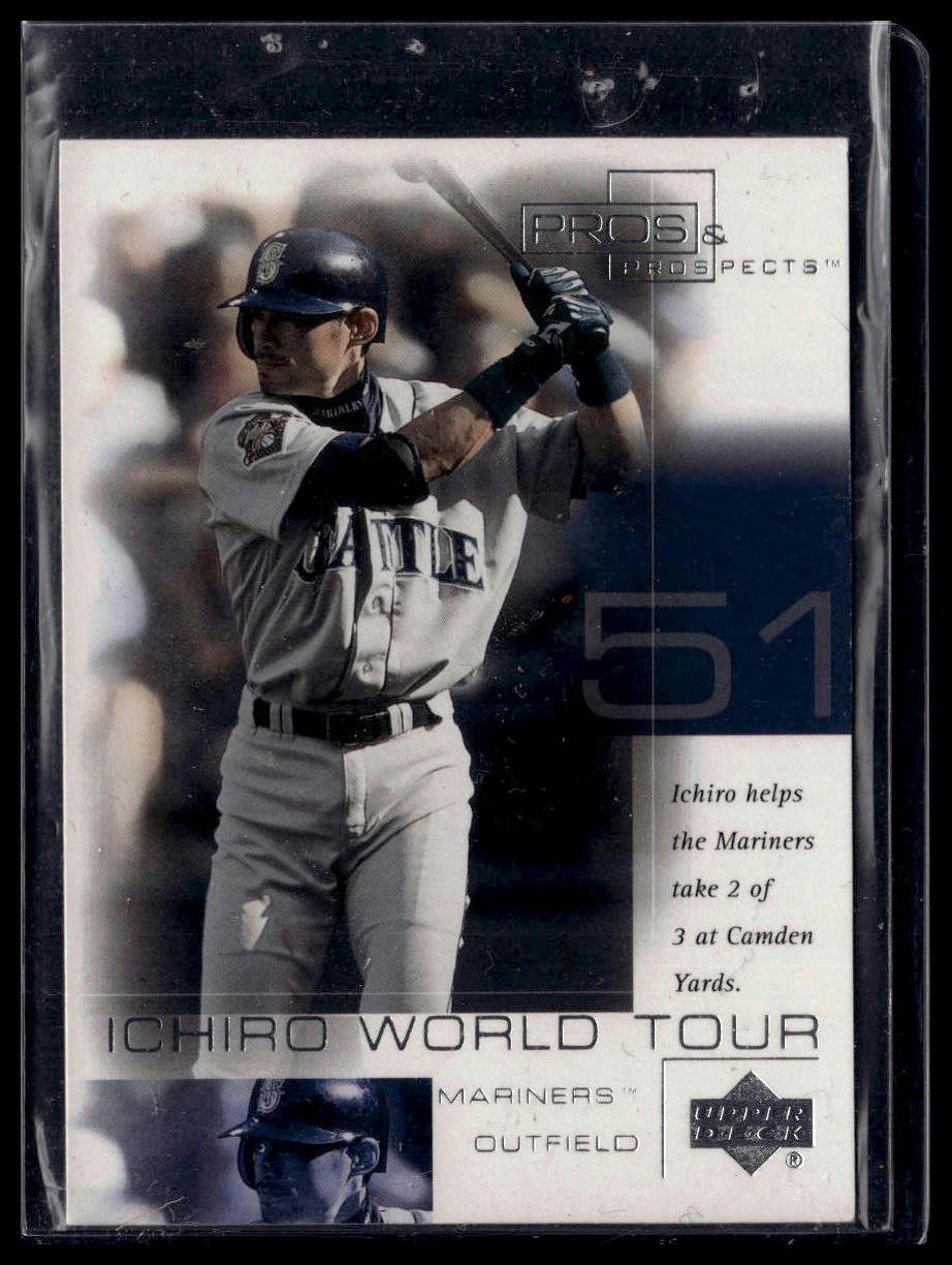 2001 Upper Deck Pros & Prospects #WT11 Ichiro Ichiro World Tour