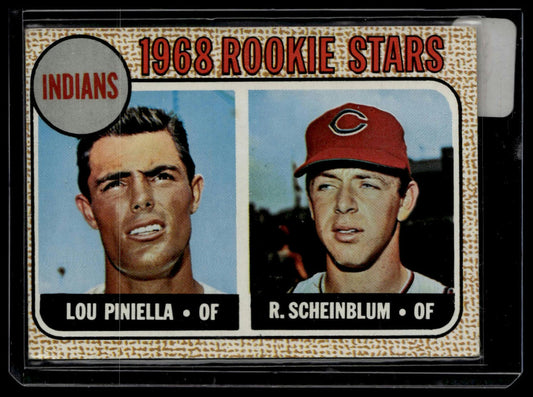1968 Topps #16 Indians 1968 Rookie Stars (Lou Piniella / Richie Scheinblum) RS