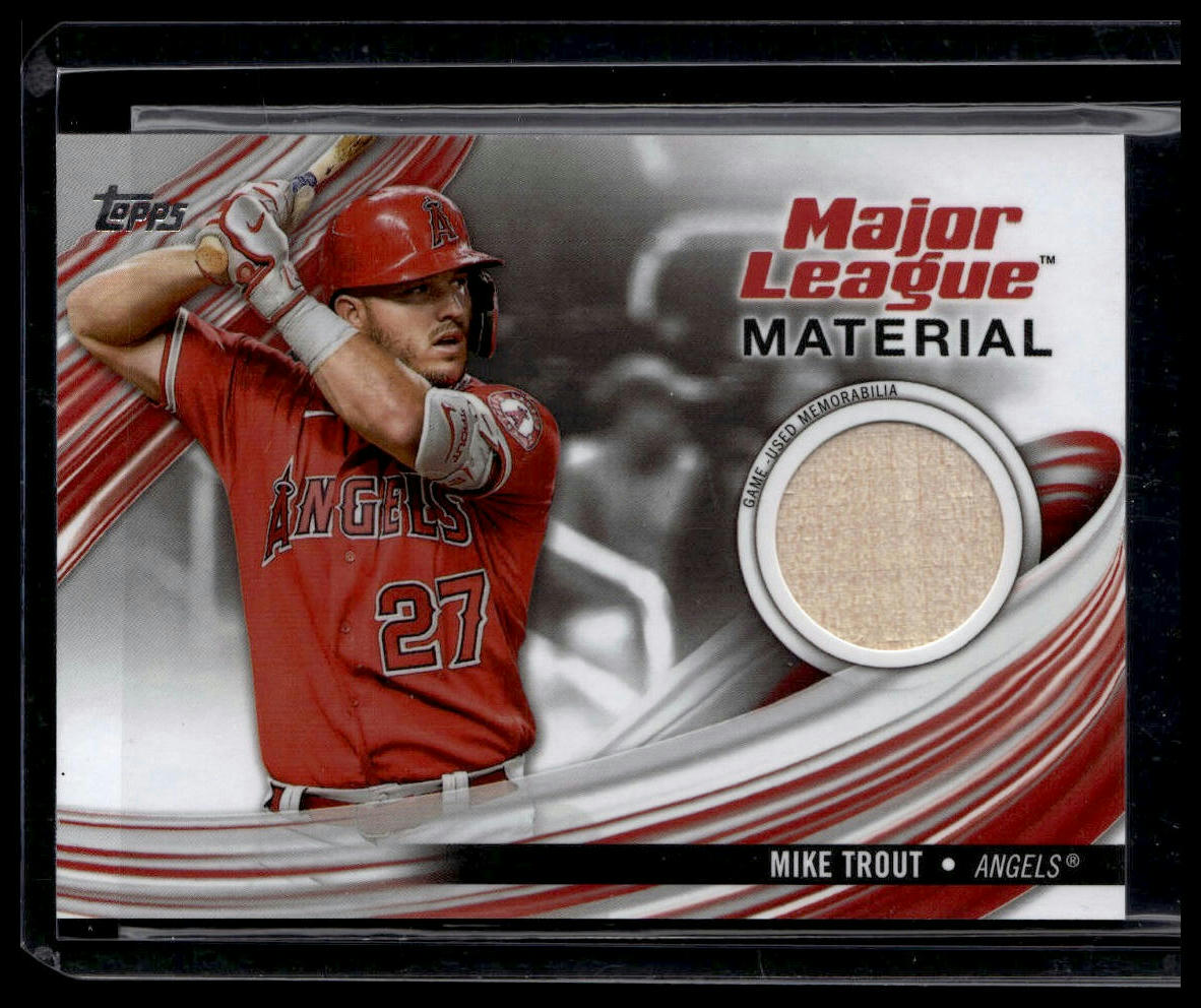 2023 Topps #MLM-MT Mike Trout Major League Material Relics (Series One)