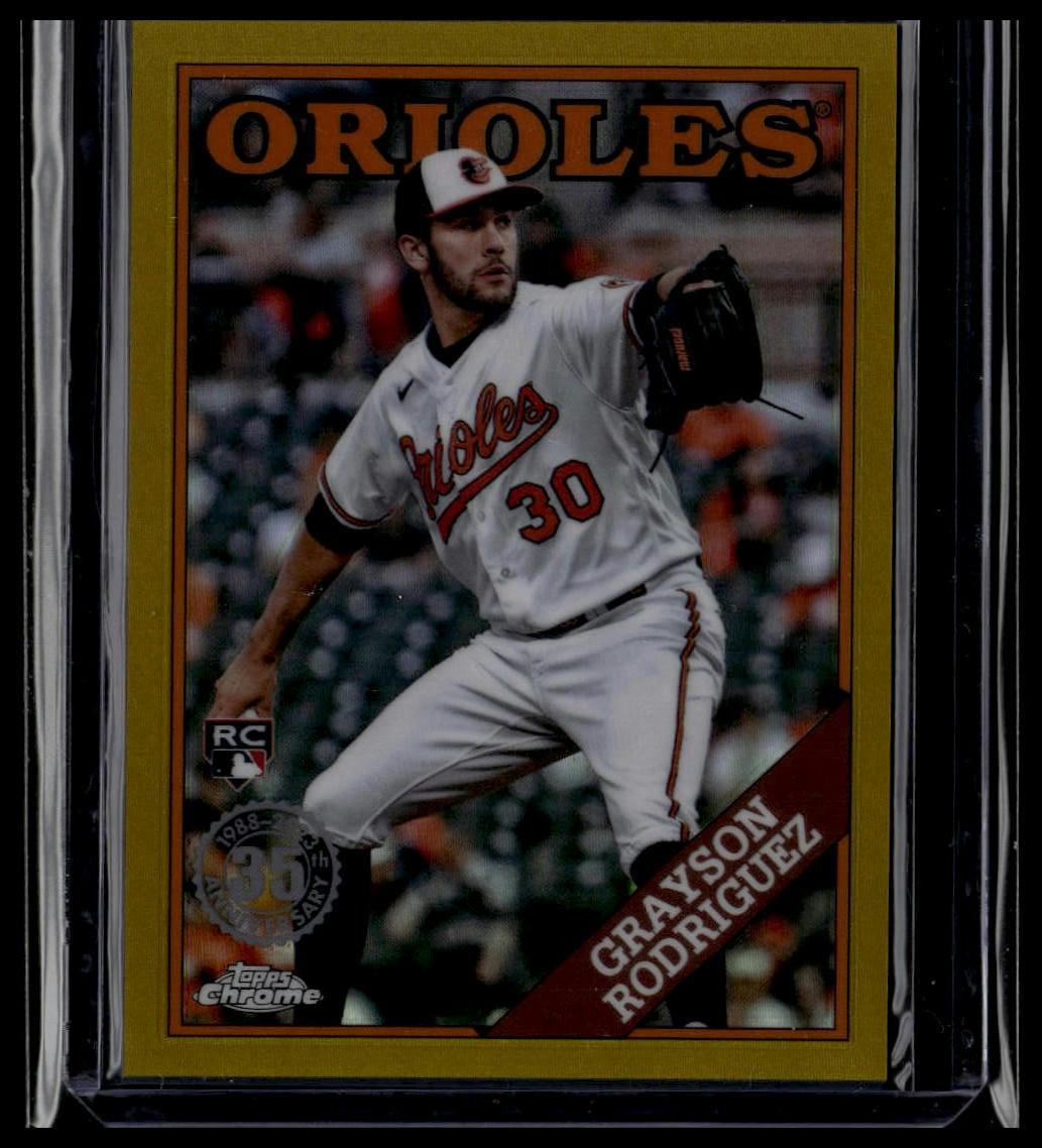 2023 Topps Chrome Update #88CU-10 Grayson Rodriguez 35th Gold Refractor /50