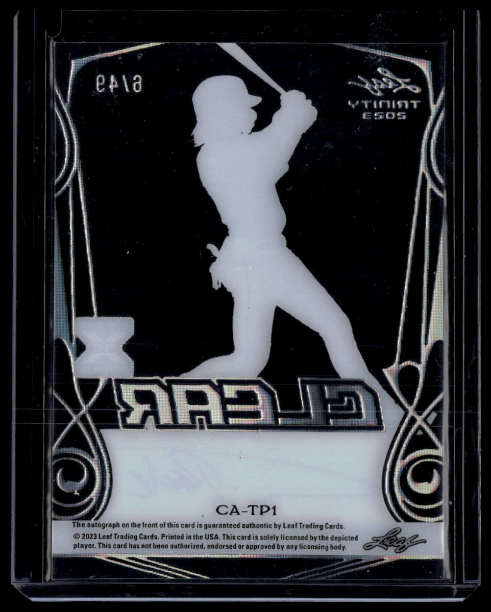 2023 Leaf Trinity #CA-TP1 Tai Peete Clear Autographs Platinum #/49