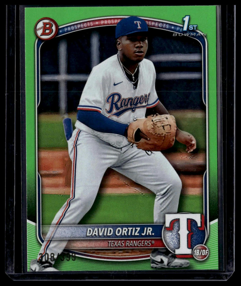 2025 Bowman #BP-29 David Ortiz Jr. Prospects Neon Green #/399
