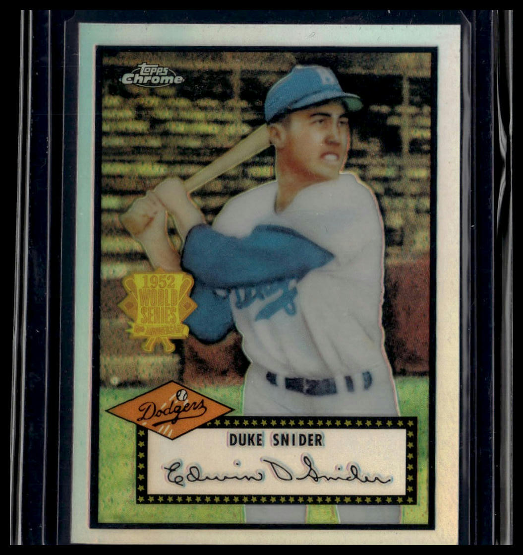 2002 Topps Chrome #52R-2 Duke Snider 1952 Reprints Refractors