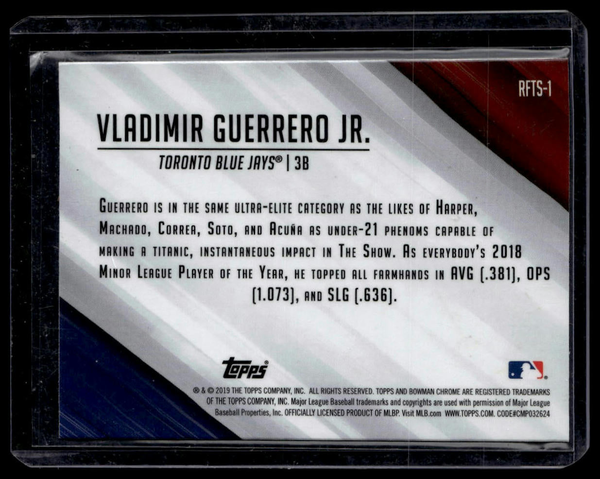 2019 Bowman #RFTS-1 Vladimir Guerrero Jr. Ready for the Show