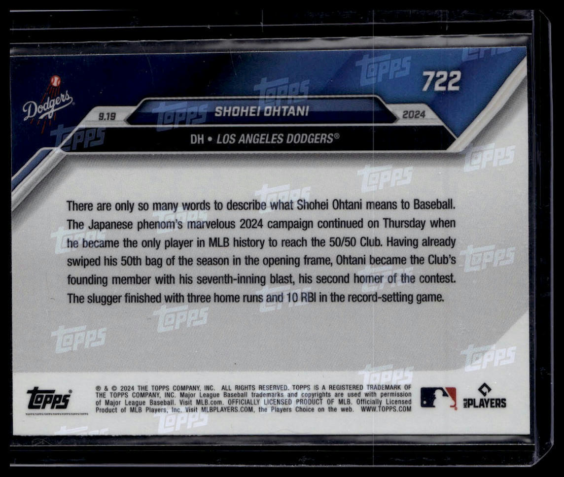 2024 Topps Now #722 Shohei Ohtani