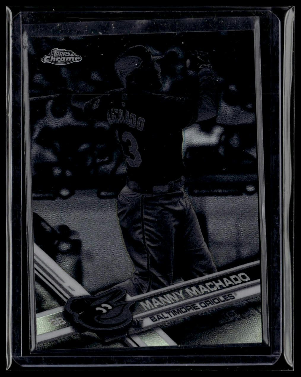 2017 Topps Chrome #40 Manny Machado Negative Refractor