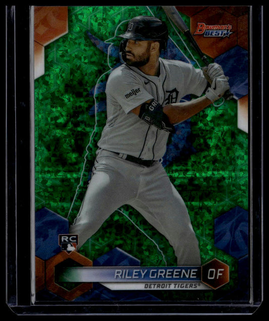 2023 Bowman's Best #30 Riley Greene Green Mini-Diamond Refractors #/99