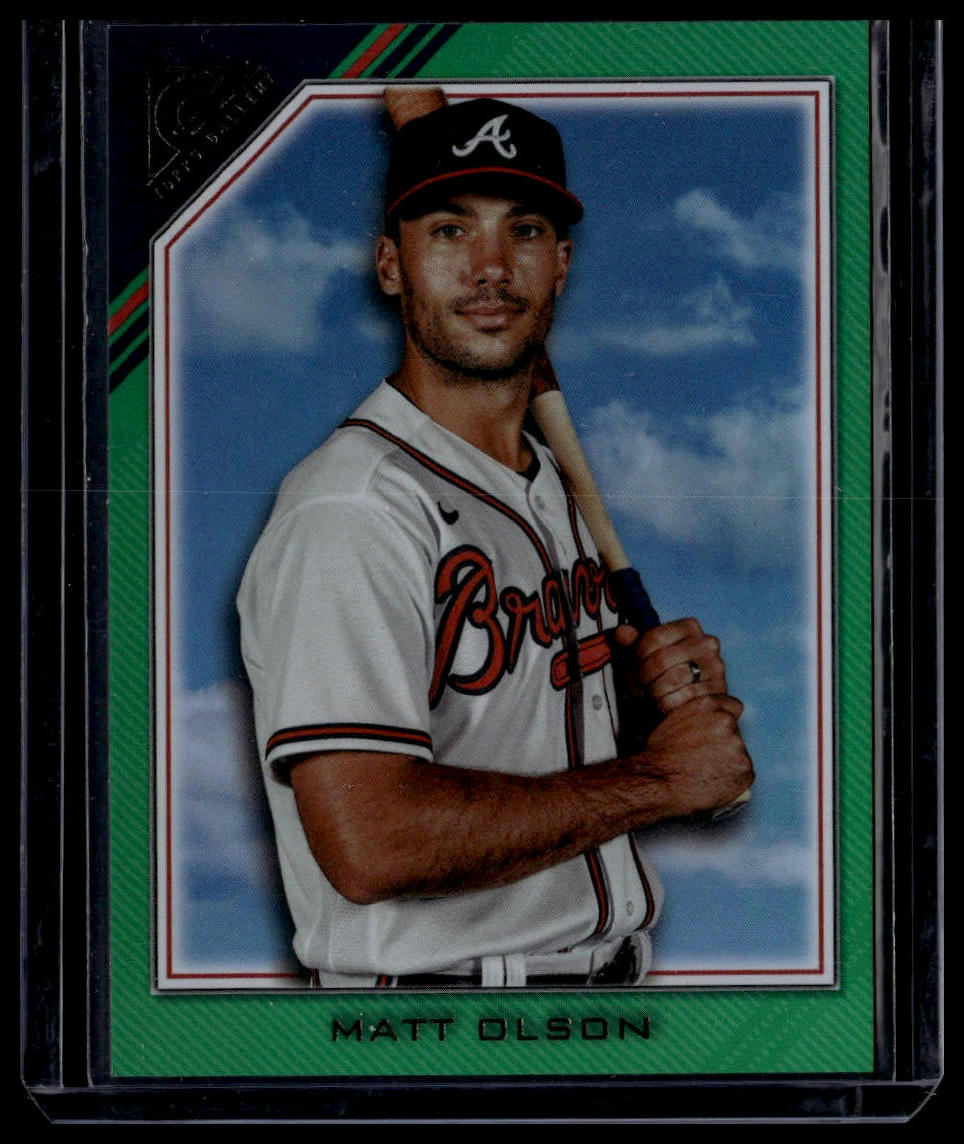 2022 Topps Gallery #36 Matt Olson Green #/125