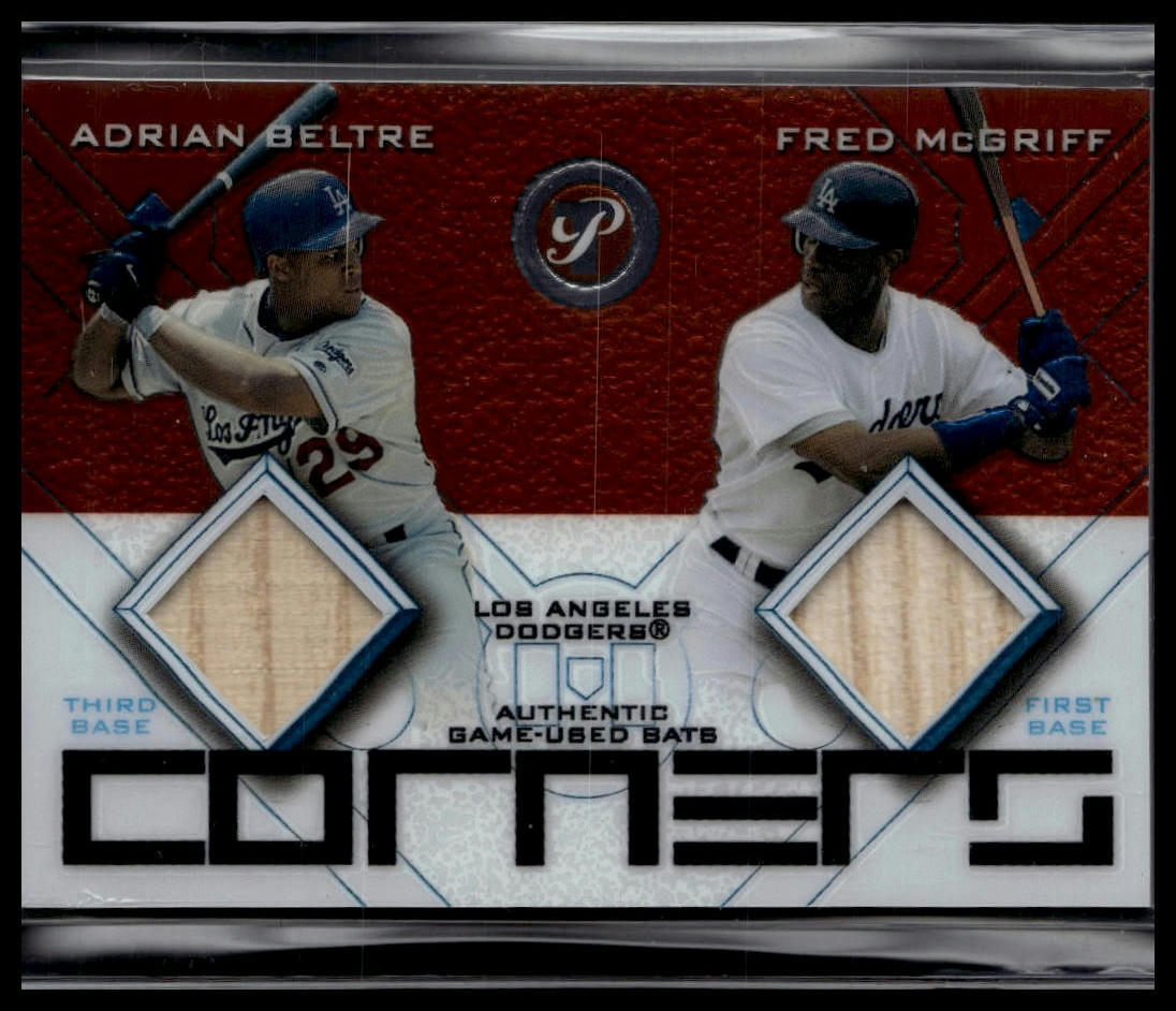 2003 Topps Pristine #PC-BM Adrian Beltre / Fred McGriff Corners Relics
