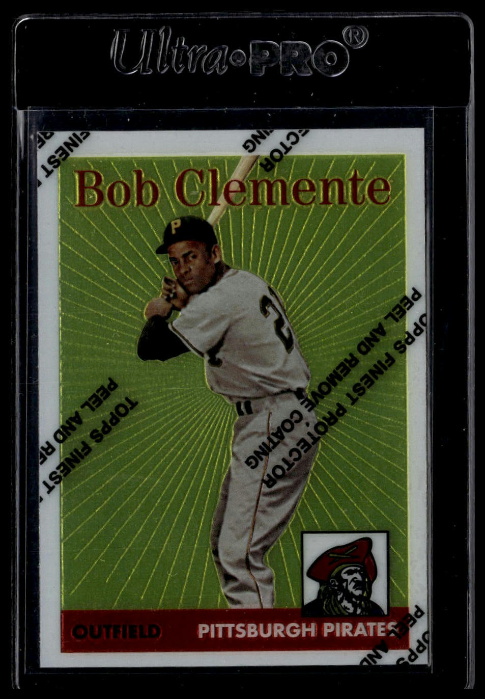 1998 Topps #4 Bob Clemente Roberto Clemente Commemorative Reprints Finest