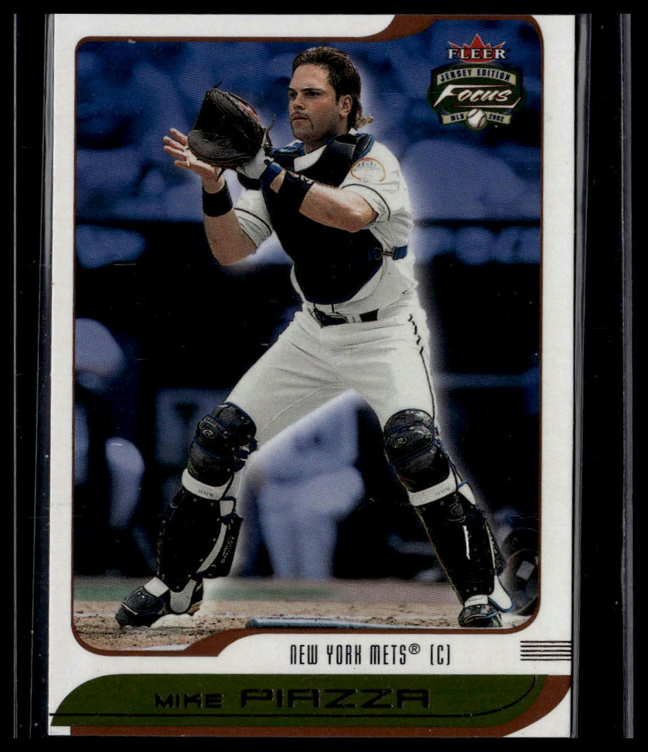 2002 Fleer Focus Jersey Edition #1 Mike Piazza Century Parallel #/131