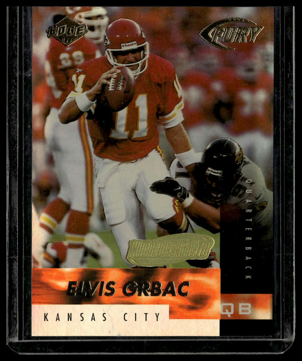 1999 Collector's Edge Fury #54 Elvis Grbac HoloGold #/50