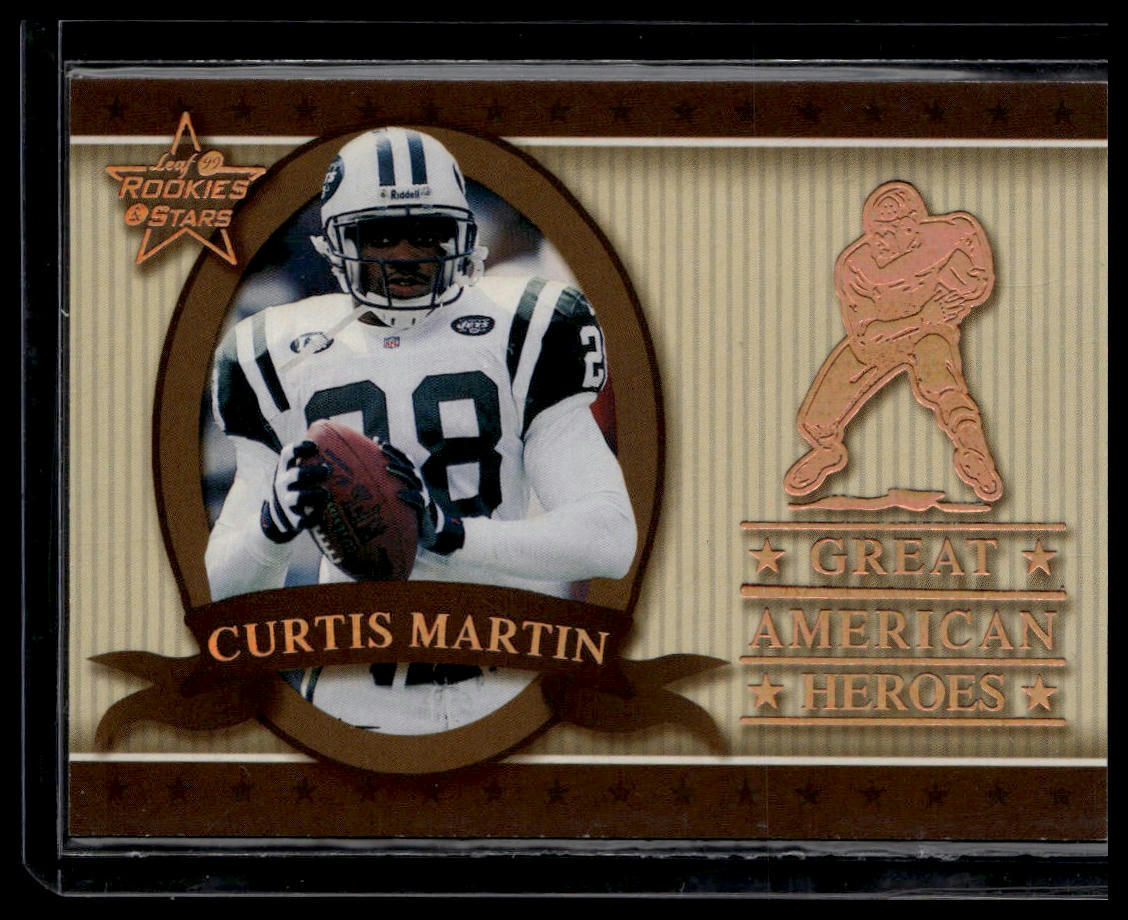1999 Leaf Rookies & Stars #GAH-15 Curtis Martin Great American Heroes #/2500