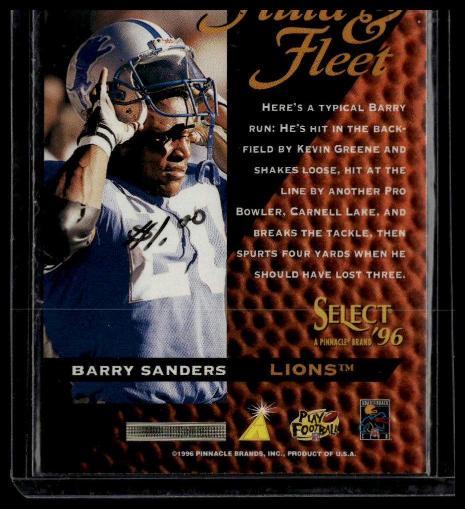 1996 Select #181 Barry Sanders Artist's Proofs