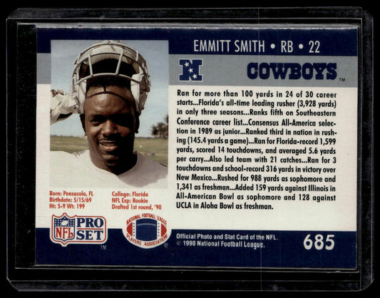 1990 Pro Set #685 Emmitt Smith
