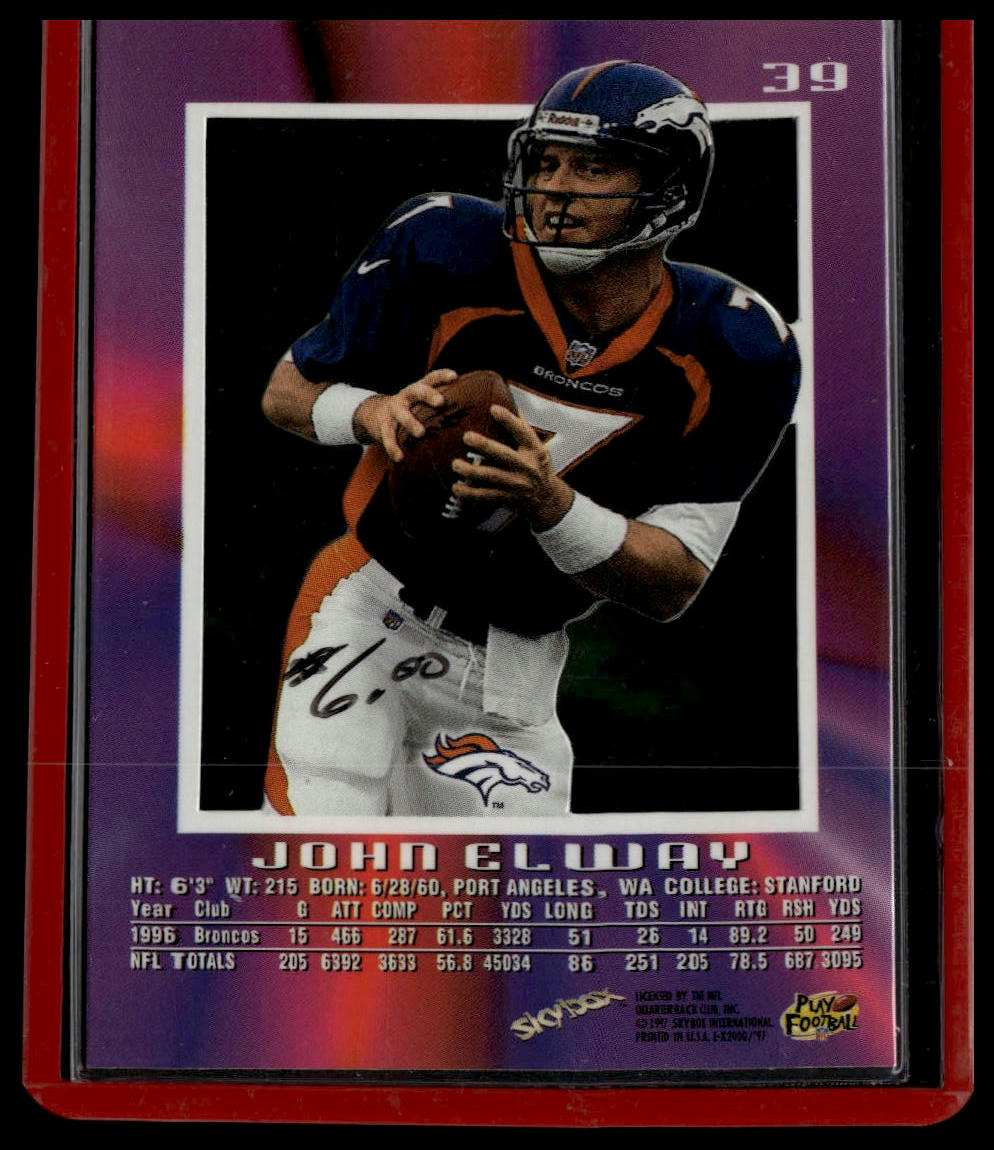 1997 SkyBox E-X2000 #39 John Elway